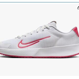 NikeCourt Vapor Lite 2 Women's Hard Court Tennis Shoes (White/Hot Pink) Sz 7